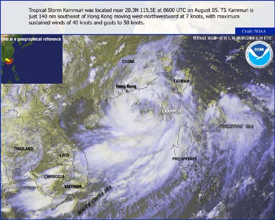 August 2008 Storm Kammuri