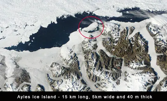 Ayels Ice Shelf Island Canada