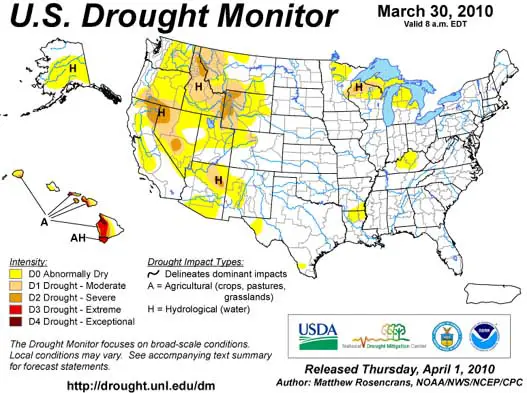 USA Drought July 2009