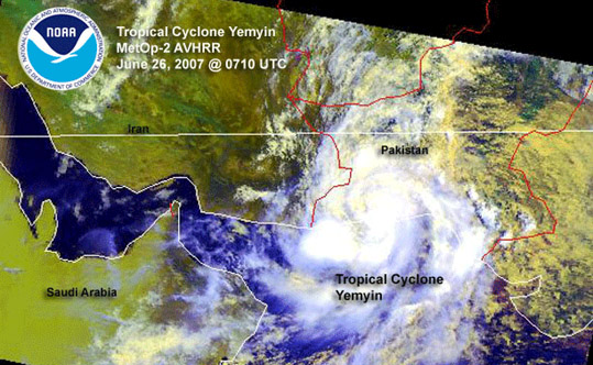 June 2007 tropical cyclone Yemyin