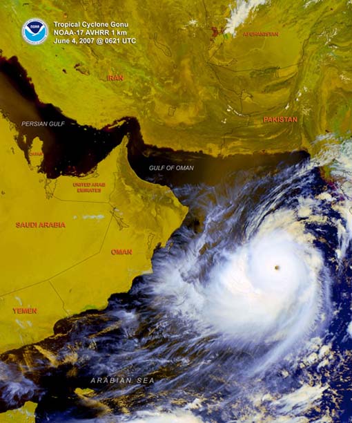 Tropical cyclone Gonu June 2007