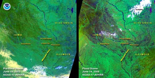 June 2008 Iowa flooding