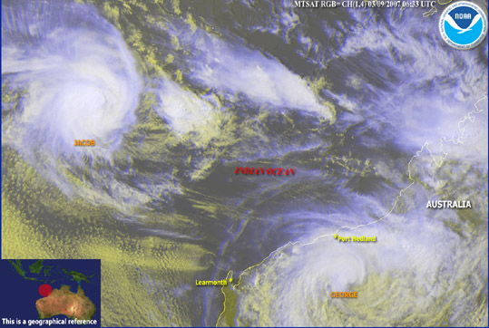 Tropical cyclone Jacob March 2007