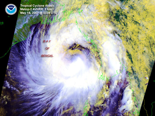 Tropical cyclone Akash May 2007