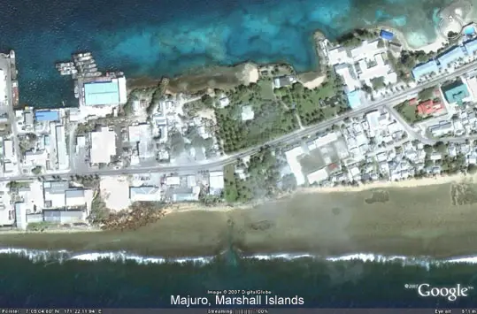 Majuro island map. The Economy. The economy of the Marshall Islands is based 