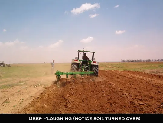 conservation tillage deep ploughing