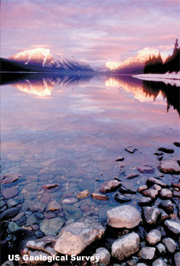 snowcapped mountains