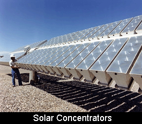 solar concentrator trough