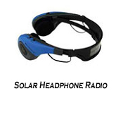 solar headphone radio