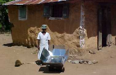 Solar Stove in village