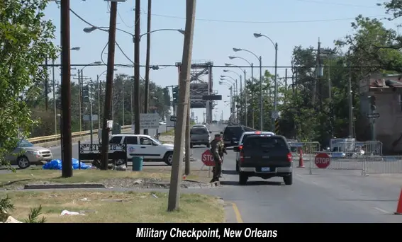 Soldier Checkpoint New Orleans