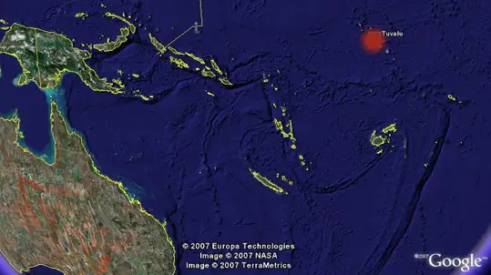 Tuvalu map