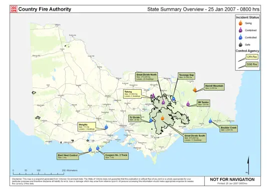 Vitoria Australia fre map January 2007