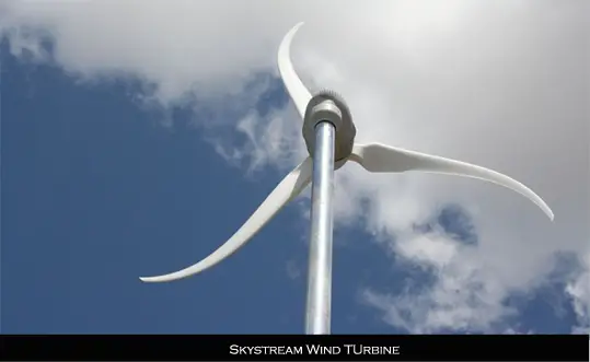 Skystream wind turbine