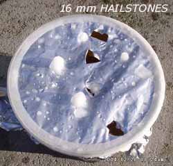 Hail pad